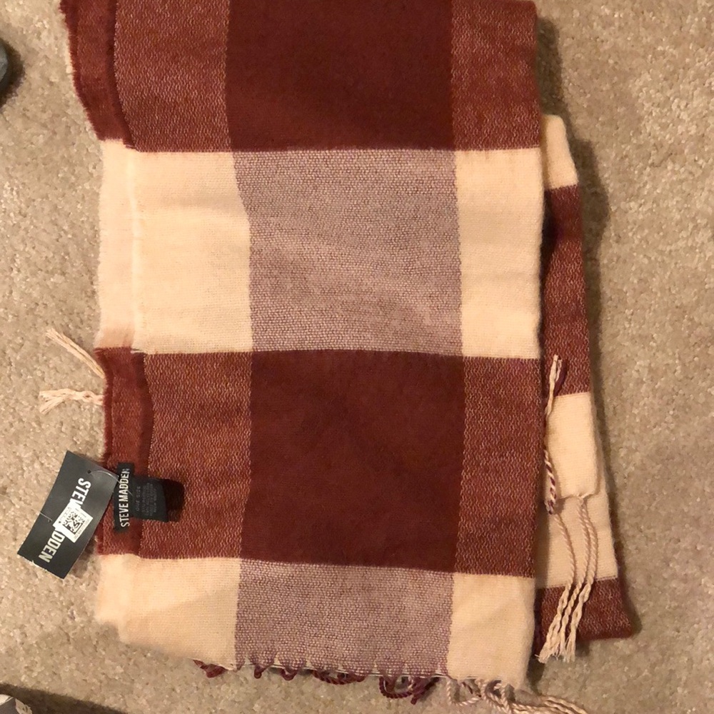 Steve Madden Plaid Scarf